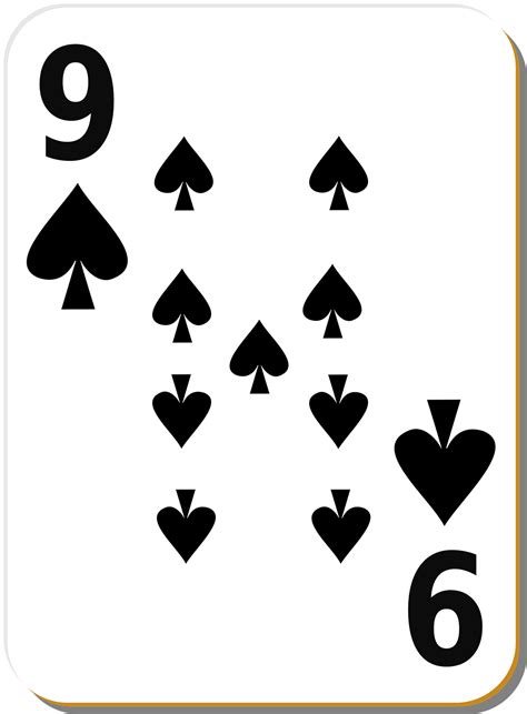Playing Card Free Stock Photo Illustration Of A Nine Of Spades