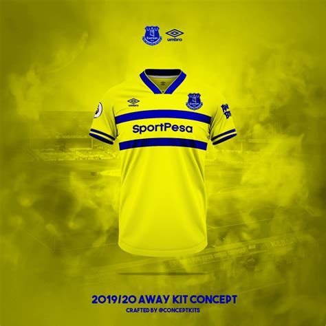 Everton Yellow Kit Everton Change Kits Historical Football Kits The