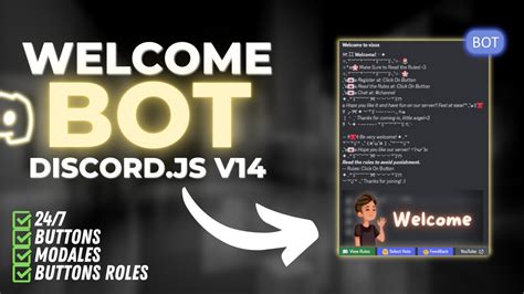 New How To Make Discord Bot Welcome System 247 Online Youtube