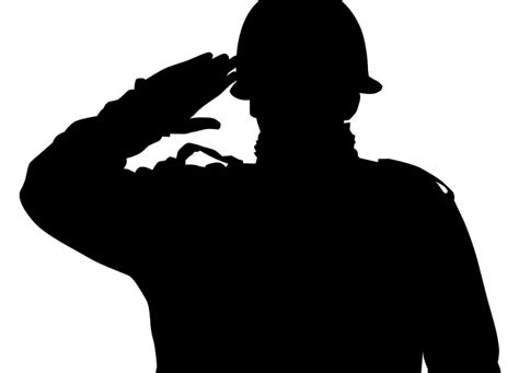 Silhouette Soldier Salute At Getdrawings Free Download