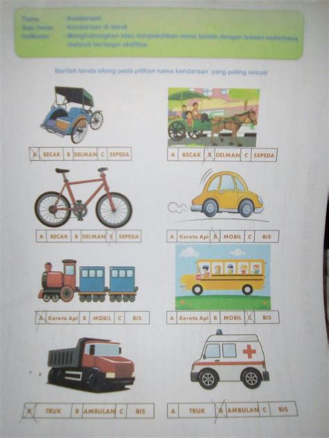 Info Top Gambar Tema Kendaraan Untuk Anak Tk Konsep Terbaru