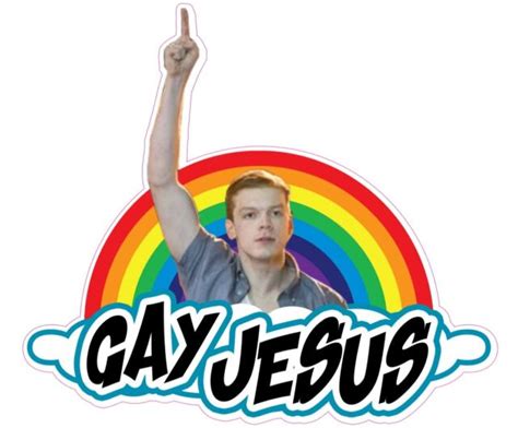 Gay Jesus Shameless Pride Sticker Decal Bumper Window Laptop EBay