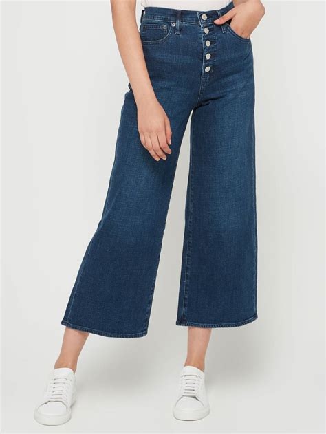 Shop Women Darkindi4 High Rise Wide Leg Crop Jeans 30 209 Aed In