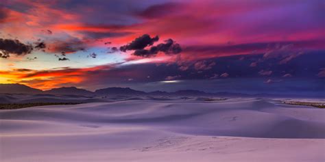 White Sands Sunset White Sands National Monument New