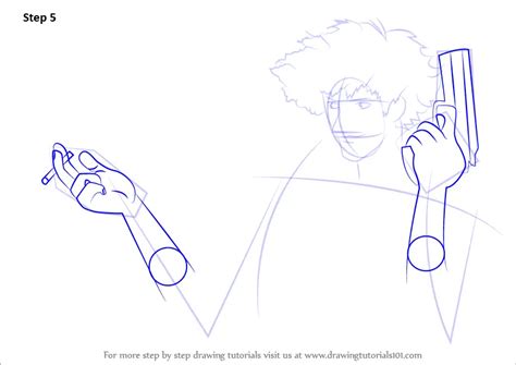 Learn How To Draw Spike Spiegel From Cowboy Bebop Cowboy Bebop Step