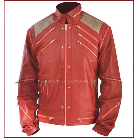 Michael Jackson Red Beat It Replica Leather Jacket