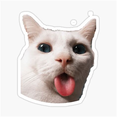 Funny Cat Lips Meme Sticker For Sale By Mo91 Redbubble