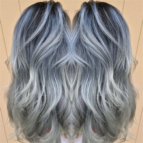 The Best Silver Blue Hair Color Ideas One Flow