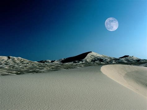 2560x1440 Resolution Landscape Photography Of Desert Under Full Moon