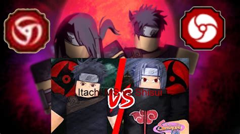 ¿hoy Se Come Itachi Ms Vs Shisui Ms Shindo Life De Roblox Youtube