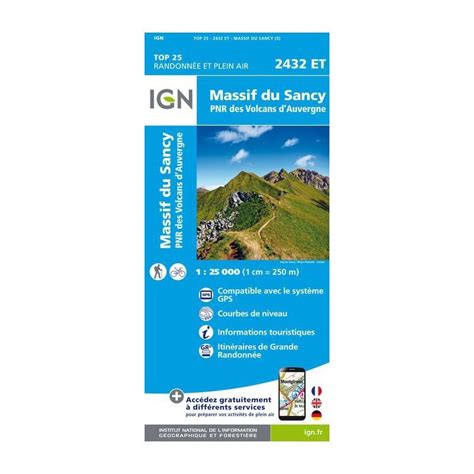 Ign Massif Du Sancy Carte Topographique Hardloop