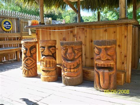 We Also Make Custom Made Tikis These Were Made As Bar