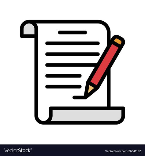 Exam Back To School Filled Design Icon Royalty Free Vector