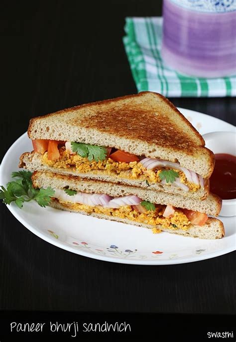 Paneer Bhurji Sandwich Made In 10 Mins On A Tawa It Is Super Quick To