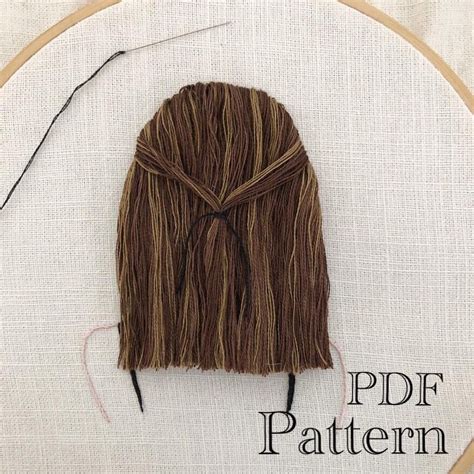 There is even a pattern available for purchase that highlights hair embroidery. Hair Embroidery Pattern, Tutorial Stitch Book, Learn ...