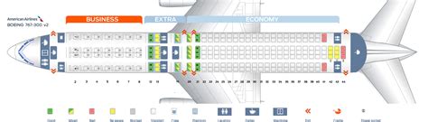 Seat Map Boeing 767 300 American Airlines Best Seats In The Plane