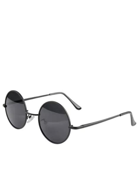 Vintage Retro Men Women Round Metal Frame Sunglasses Black Lens Glasses Eyewear Ebay