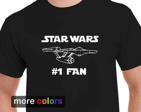Star Wars 1 Fan Mens T Shirt Tee Uss Enterprise De Star Trek Etsy
