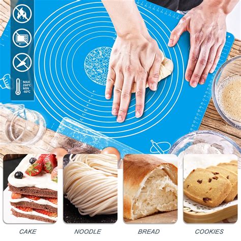 Pastry Mat For Rolling Dough Extra Large Fda Approved Silicone Pastry