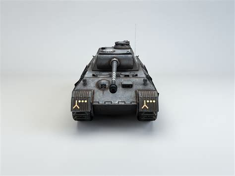 3d model low poly panzer v panther d medium tank vr ar low poly cgtrader