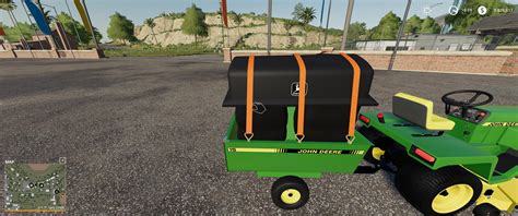 John Deere 332 Lawn Tractor With Lawn Mower And Garden V20 Fs19 Mod