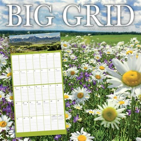 Large Grid Calendar