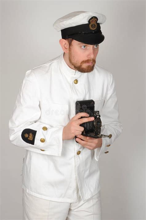 Royal Navy Chief Petty Officer Tropical Dress Wwii Stock Image Image