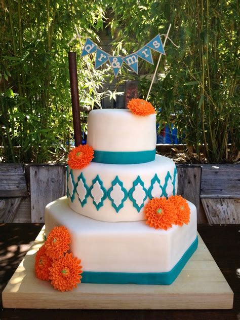 Teal And Orange Wedding Cakes A Trendy Combination For 2023