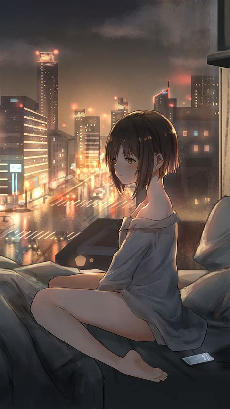 Anime Girl In City 4k Wallpaper Hd Anime Wallpapers 4