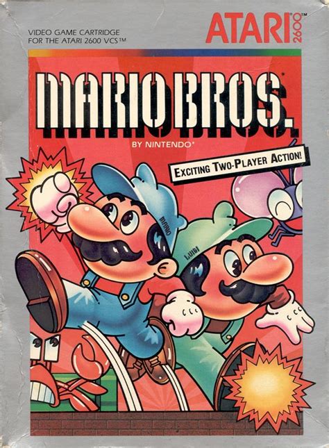 Mario Bros 1983 Atari 2600 Box Cover Art Mobygames