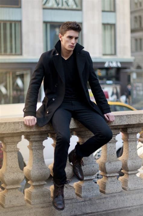 Super Stylish All Black Outfits For Men Fashion Hombre
