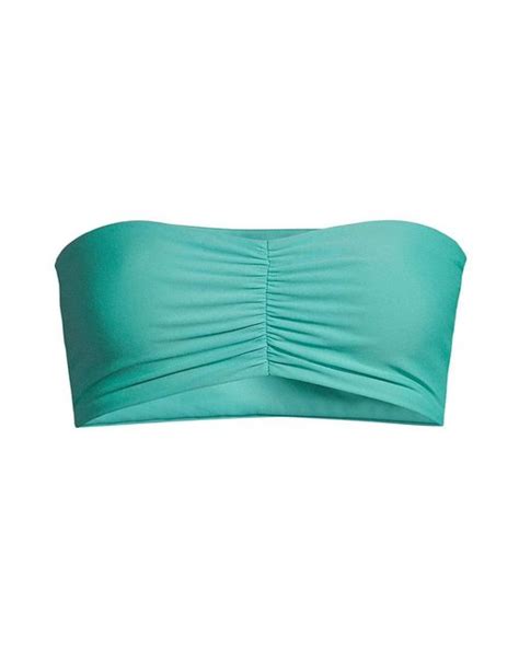 Jade Swim Synthetic Ava Bandeau Bikini Top In Teal Blue Lyst