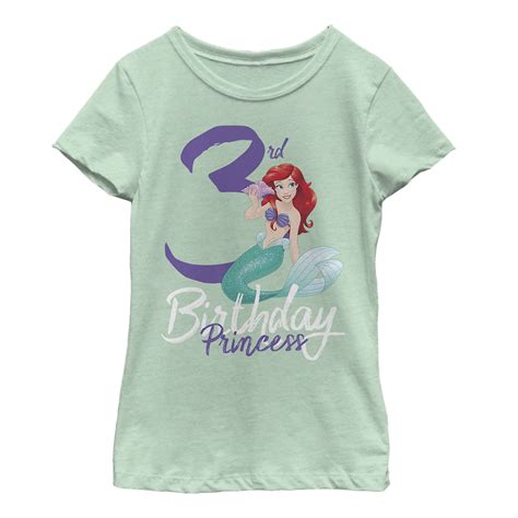 The Little Mermaid Girls The Little Mermaid 3rd Birthday T Shirt