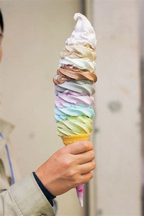 Towering Frozen Treats Indulgent Ice Cream