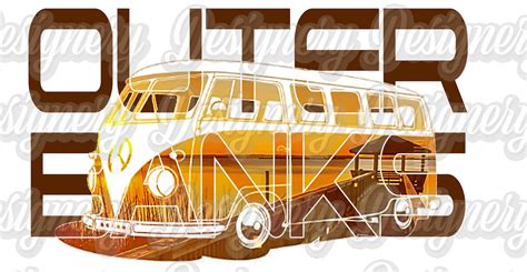 Outer Banks Twinkie Vintage Pogue Van Clip Art Png Etsy