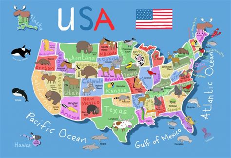 8x10 Printable Map Of The United States Printable Us Maps
