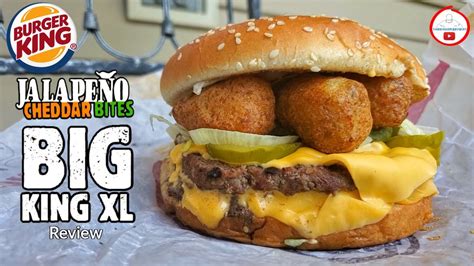 Burger® King Jalapeño Cheddar Bites Big King Xl Review 🍔👑🧀🍔 Youtube