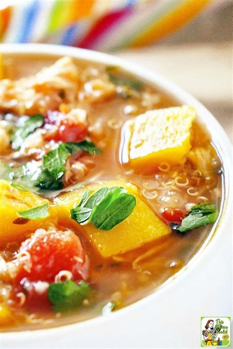 For more delicious and easy soups check these out Easy Chicken Stew with Roasted Butternut Squash and Quinoa | This Mama Cooks! On a Diet™