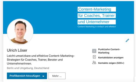 Conversations today could lead to. Mit diesen Tipps erstellst du ein überzeugendes LinkedIn ...