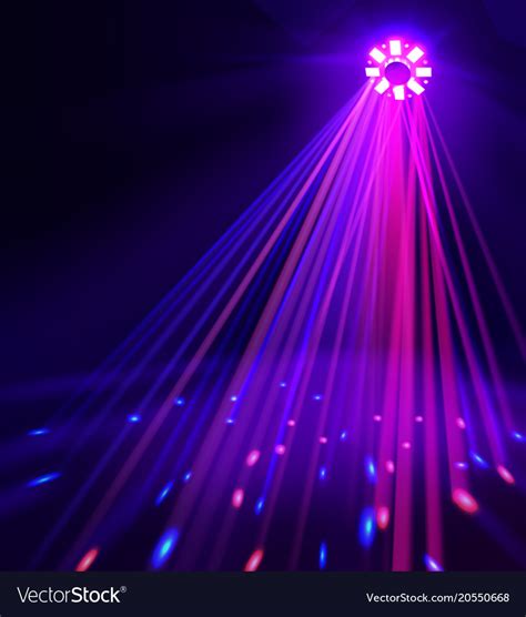 Spotlight With Colored Lights Royalty Free Vector Image