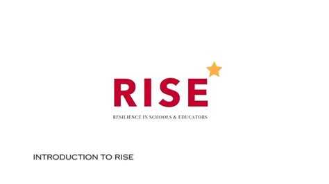 Rise Resilience In Schools And Educators On Vimeo