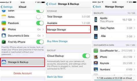 All your iphone or ipad apps and their program data are automatically backed up to icloud, but you can save a lot of storage space by deleting your largest apps from the icloud backup list. Tips to delete old iPhone backups from iCloud How to