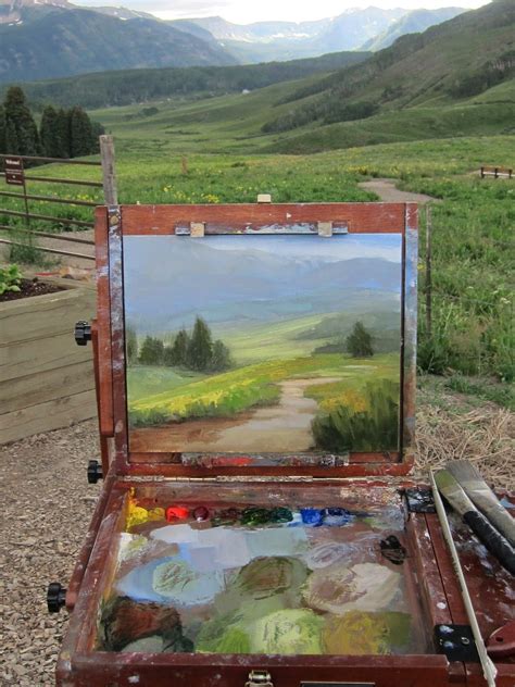 Wildflower Season In Crested Butte Colorado Hunting Painting Oil Painting Landscape