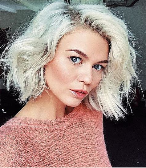 Pinterest DEBORAHPRAHA Platinum Hair Blonde Bob Hairstyles