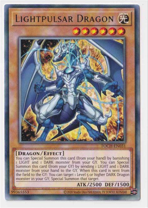 Lightpulsar Dragon Rare Toch En031 Yu Gi Oh Single Card