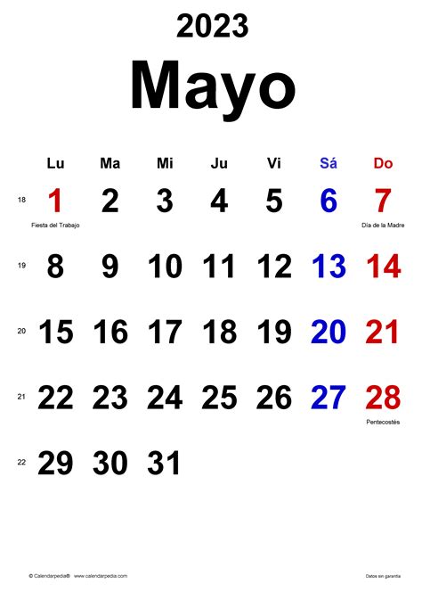 Mayo Calendario Con Festivos Gratis Printable Calendar Calendar My Xxx Hot Girl