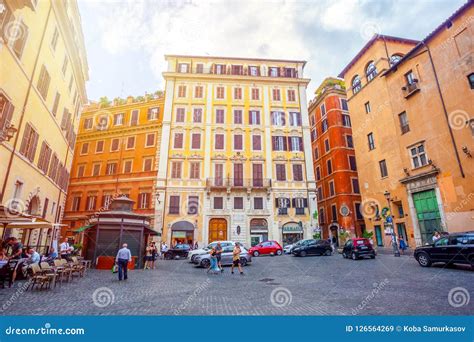 Rome Italy 23 08 2018 On The Streets Of Old Rome Editorial Stock Image Image Of Restaurant
