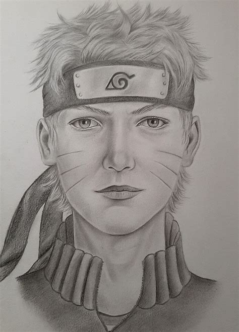 My Realistic Drawing Of Naruto I Really Tried And Hope