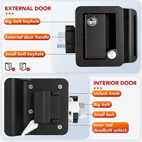 Buy Mking Rv Entry Door Lock Camper Lock Travel Trailer Door Latch