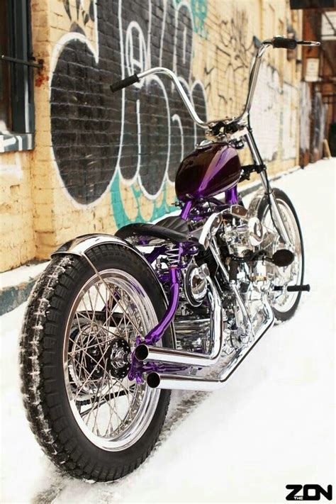 Purple People Eater~ Bobber Motorcycle Motorcycle